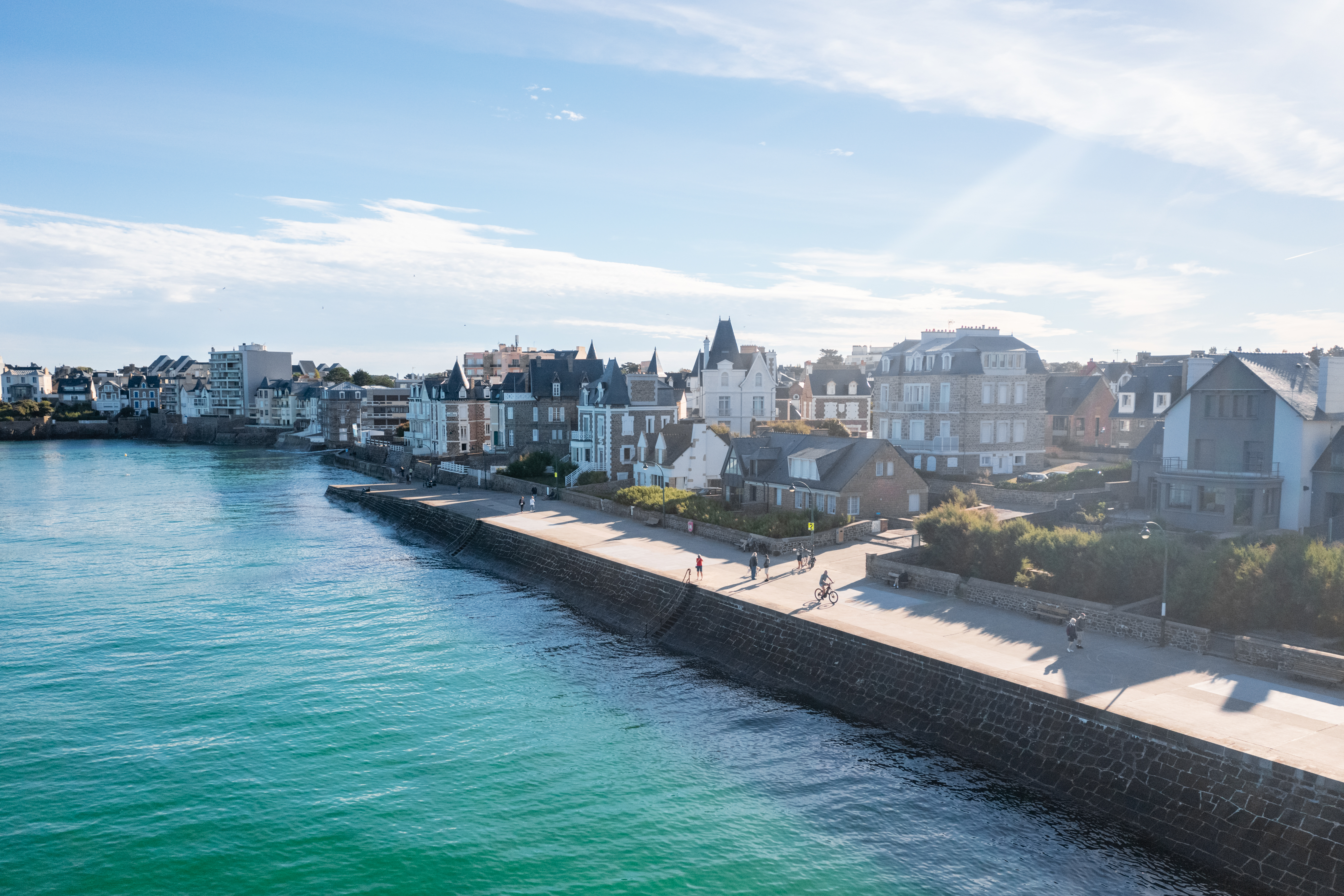 Villas du Sillon dans le quartier de Paramé à Saint-Malo